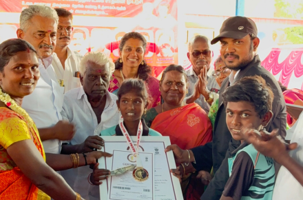 Thalai Aruvai Sutru Silambam Continuous Performance on an Ice Bar