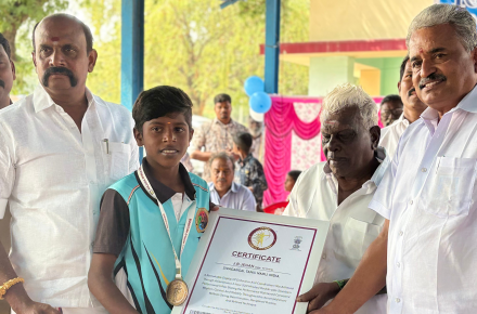 Double-Pole Silambam on Skates